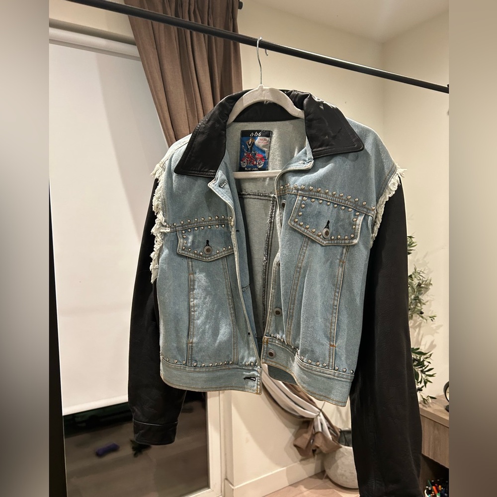 ABS Blue Label high rider leather & denim size medium